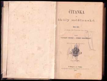 Václav Petrů: Čítanka pro školy měšťanské
