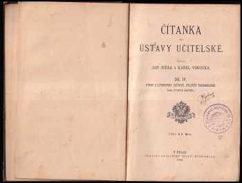 Čítanka pro ústavy učitelské