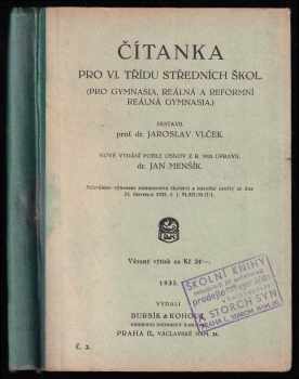 Čítanka pro VI. třídu středních škol