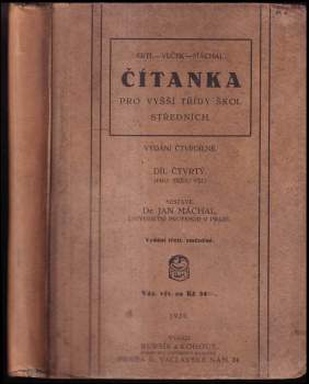 Čítanka pro vyšší třídy škol středních