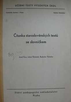 Čítanka odborných textů z ruského jazyka pro obor knihovnictví a vědeckých informací