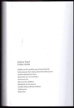 Jáchym Topol: Citlivý člověk
