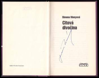 Simona Monyová: Citová divočina
