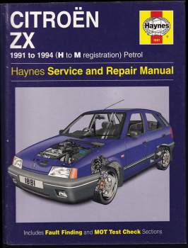 Citroën ZX  - 1991 to 1994 (H to M registration) Petrol