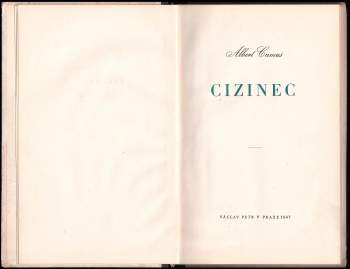 Albert Camus: Cizinec