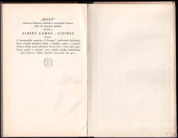 Albert Camus: Cizinec