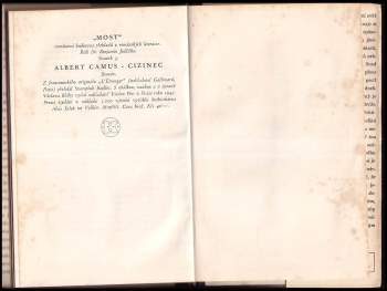 Albert Camus: Cizinec