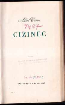 Albert Camus: Cizinec