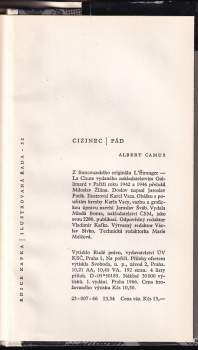 Albert Camus: Cizinec ; Pád