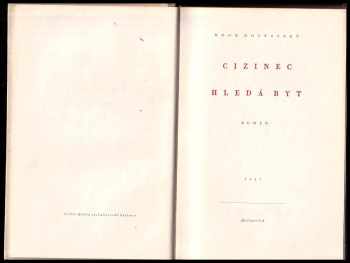 Egon Hostovský: Cizinec hledá byt