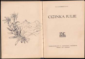 Käthe Lambert: Cizinka Julie