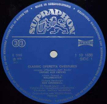 The Czech Philharmonic Orchestra: Classic Operetta Overtures