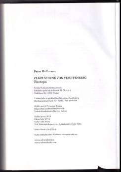 Peter Hoffmann: Claus Schenk von Stauffenberg