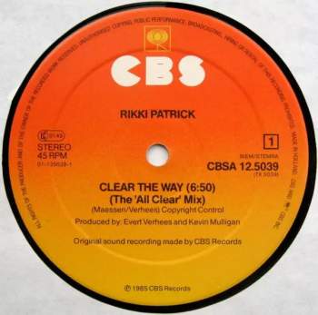 Rikki Patrick: Clear The Way (The 'All Clear' Mix)