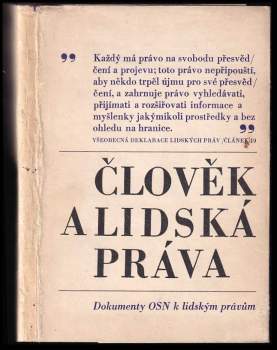 Člověk a lidská práva