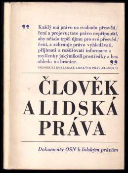 Člověk a lidská práva