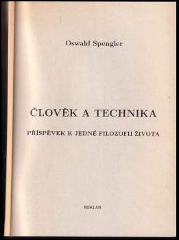 Člověk a technika