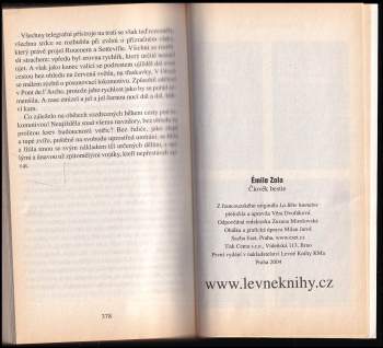 Émile Zola: Člověk bestie