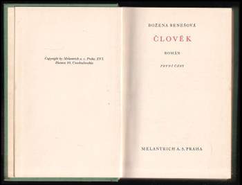 Božena Benešová: Člověk