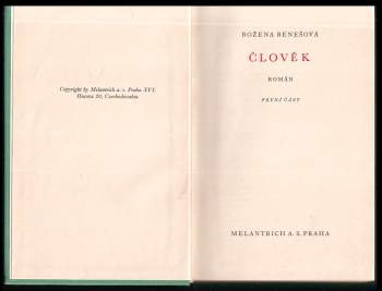 Božena Benešová: Člověk