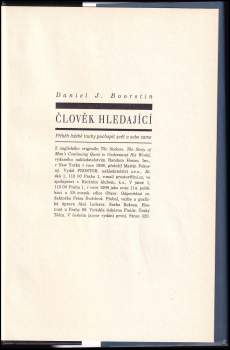 Daniel J Boorstin: Člověk hledající
