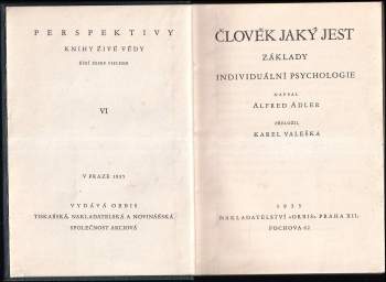 Alfred Adler: Člověk, jaký jest