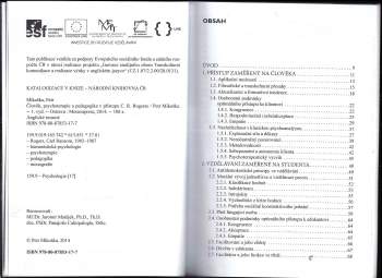 Petr Mikoška: Člověk, psychoterapie a pedagogika v přístupu C.R. Rogerse