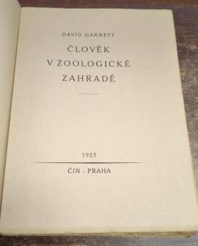 David Garnett: Člověk v zoologické zahradě