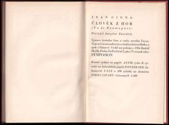 Jean Giono: Člověk z hor