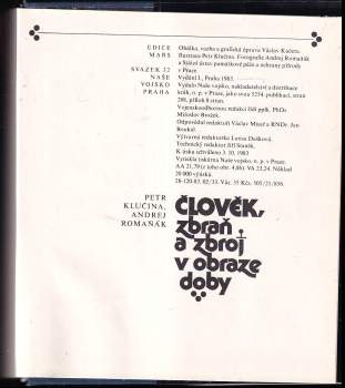 Karel Richter: Člověk, zbraň a zbroj v obraze doby