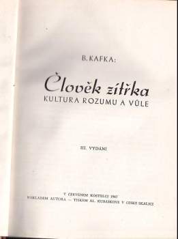 Břetislav Kafka: Človek zítřka