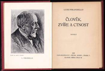 Luigi Pirandello: Člověk, zvíře a ctnost