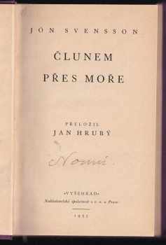 Jón Sveinsson: Člunem přes moře