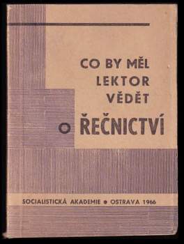 Co by měl lektor vědět o řečnictví