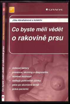 Jitka Abrahámová: Co byste měli vědět o rakovině prsu