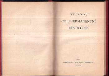 Lev Trockij: Co je permanentní revoluce?