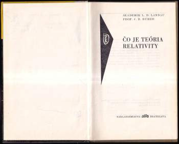 Lev Davidovič Landau: Čo je teória relativity