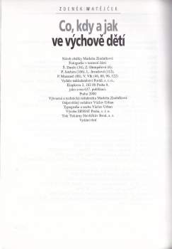 Zdeněk Matějček: Co, kdy a jak ve výchově dětí
