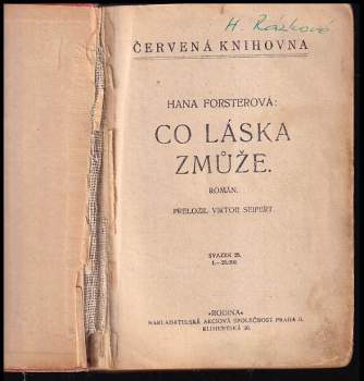 Hanna Forster: Co láska zmůže
