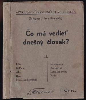 Čo má vedieť dnešný človek?
