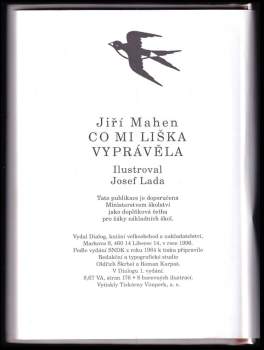 Jiří Mahen: Co mi liška vyprávěla