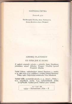 Andrej Platonovič Platonov: Co nám jde k duhu