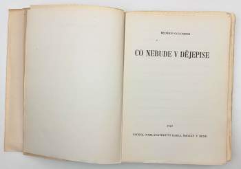 Bedřich Golombek: Co nebude v dějepise