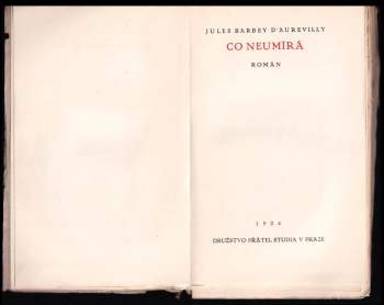 Jules Amédée Barbey d'Aurevilly: Co neumírá