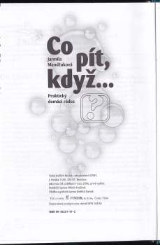 Co pít, když-- : praktický domácí rádce