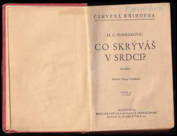 Hedwig Courths-Mahler: Co skrýváš v srdci?
