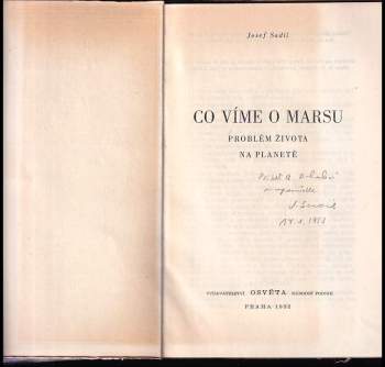 Josef Sadil: Co víme o Marsu