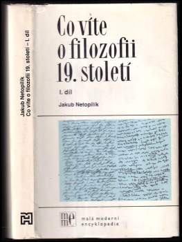 Jakub Netopilík: Co víte o filozofii 19. století