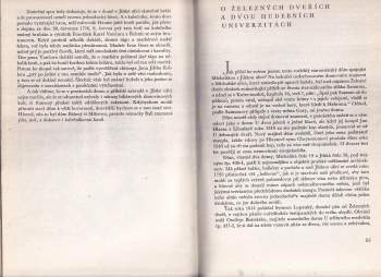 Jan Wenig: Co vyprávěly staré pražské domy