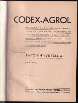 Antonín Vydržel: Codex - Agrol A - Ko